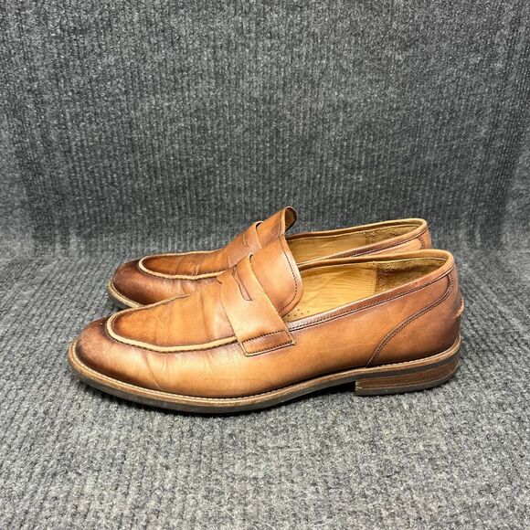Warfield & Grand Camino Penny Loafers Brown Leather Dress Shoes Mens Size 10 US main image 6